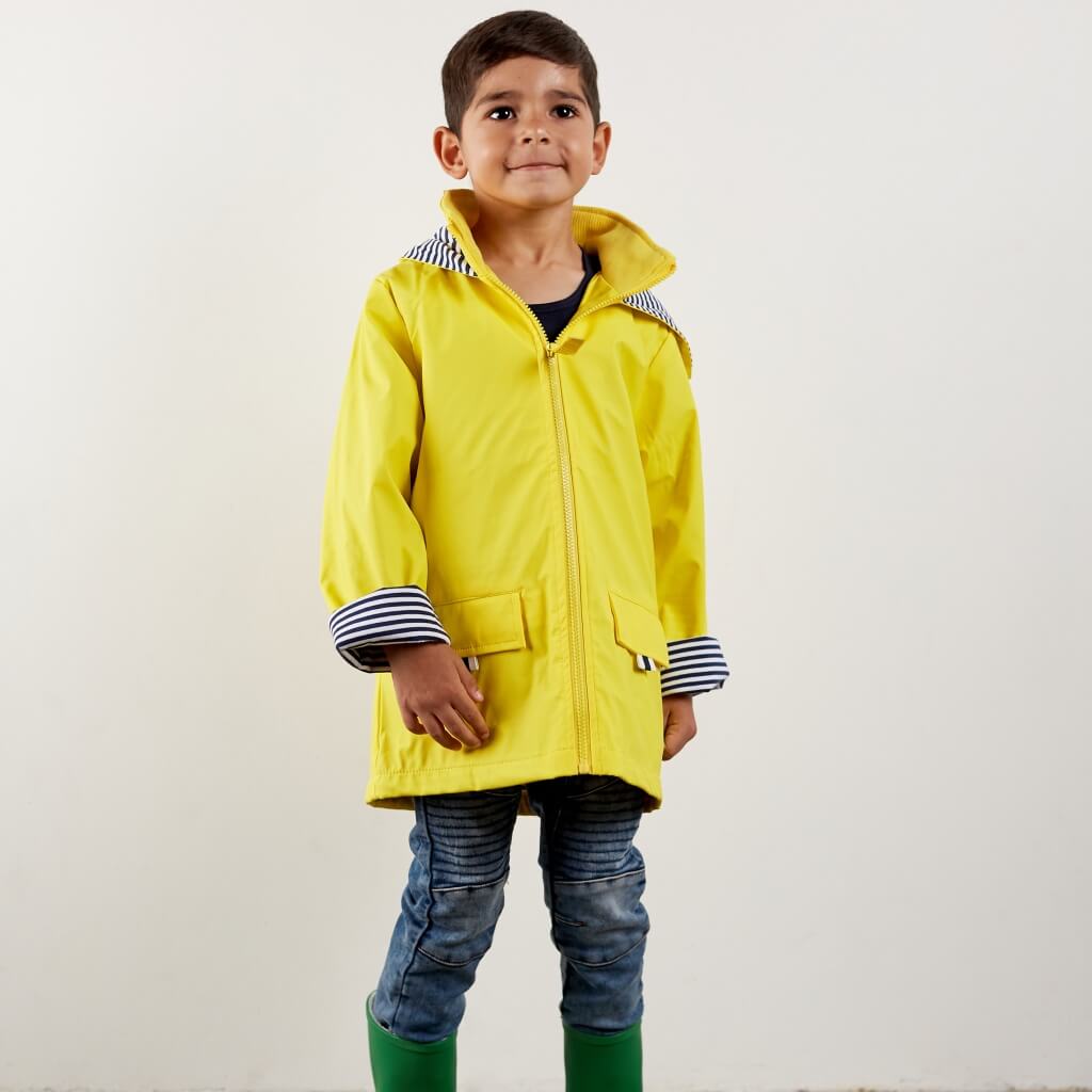 Yellow Zip Unisex Raincoat