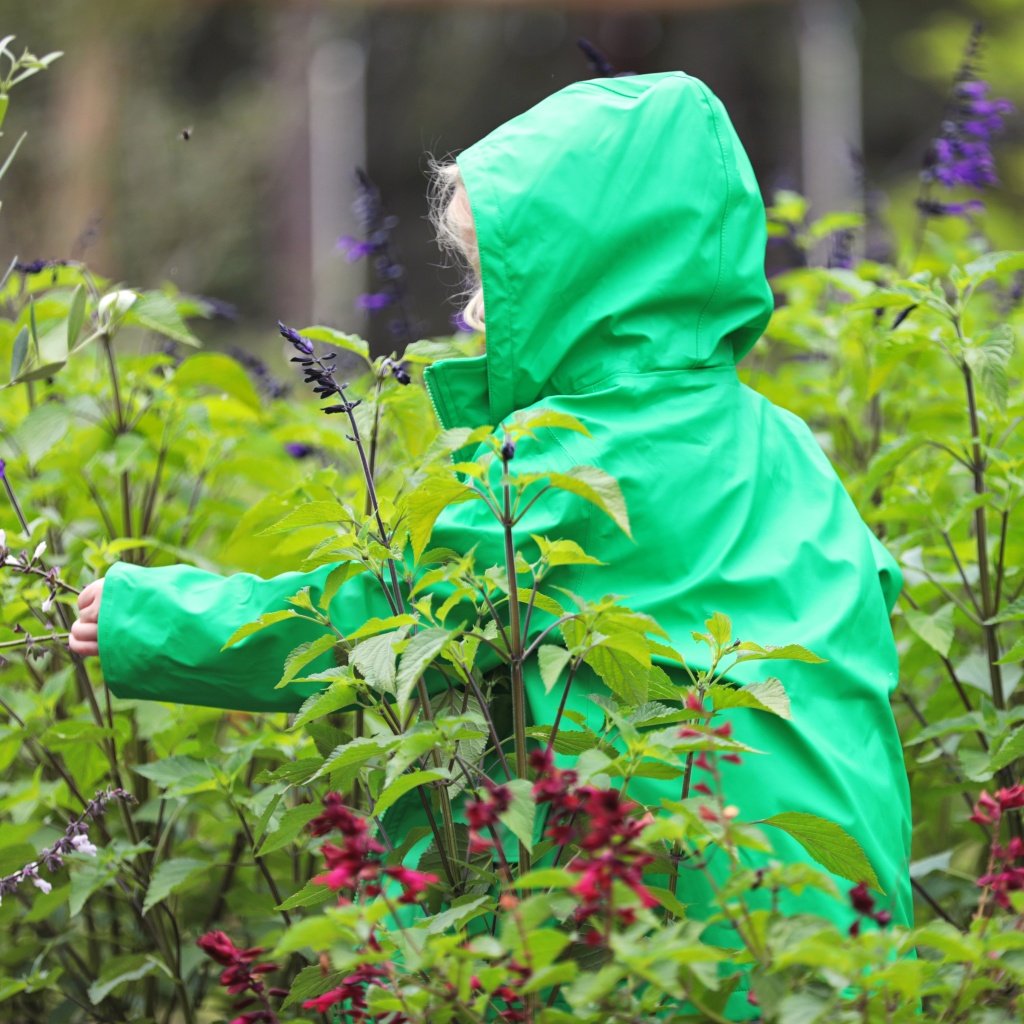 Green Zip Unisex Raincoat