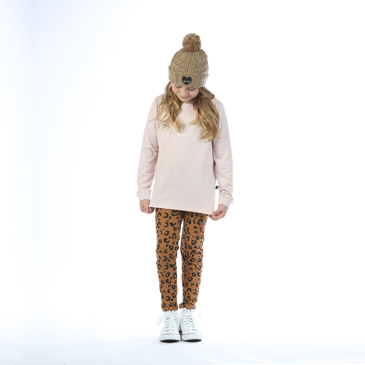 Cable Beanie - Cinnamon