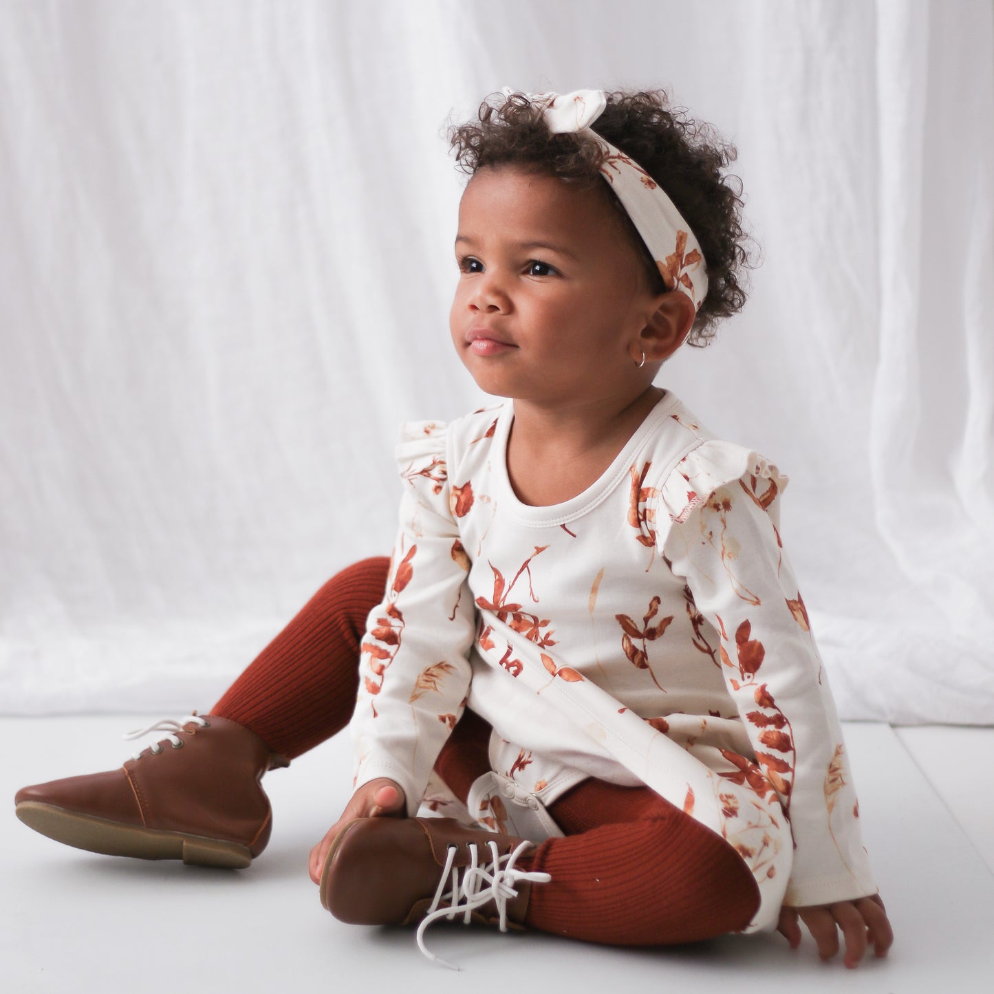 Rib Stockings - Rust