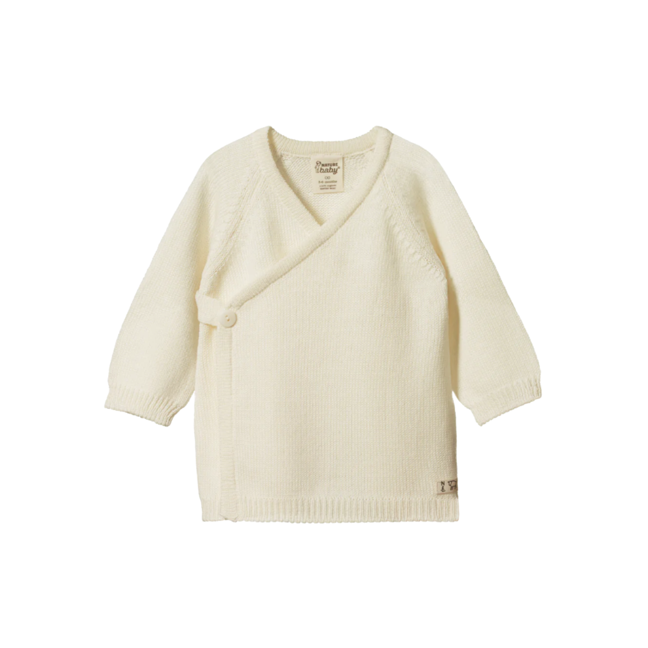 Merino Knit Kimono Jacket Natural