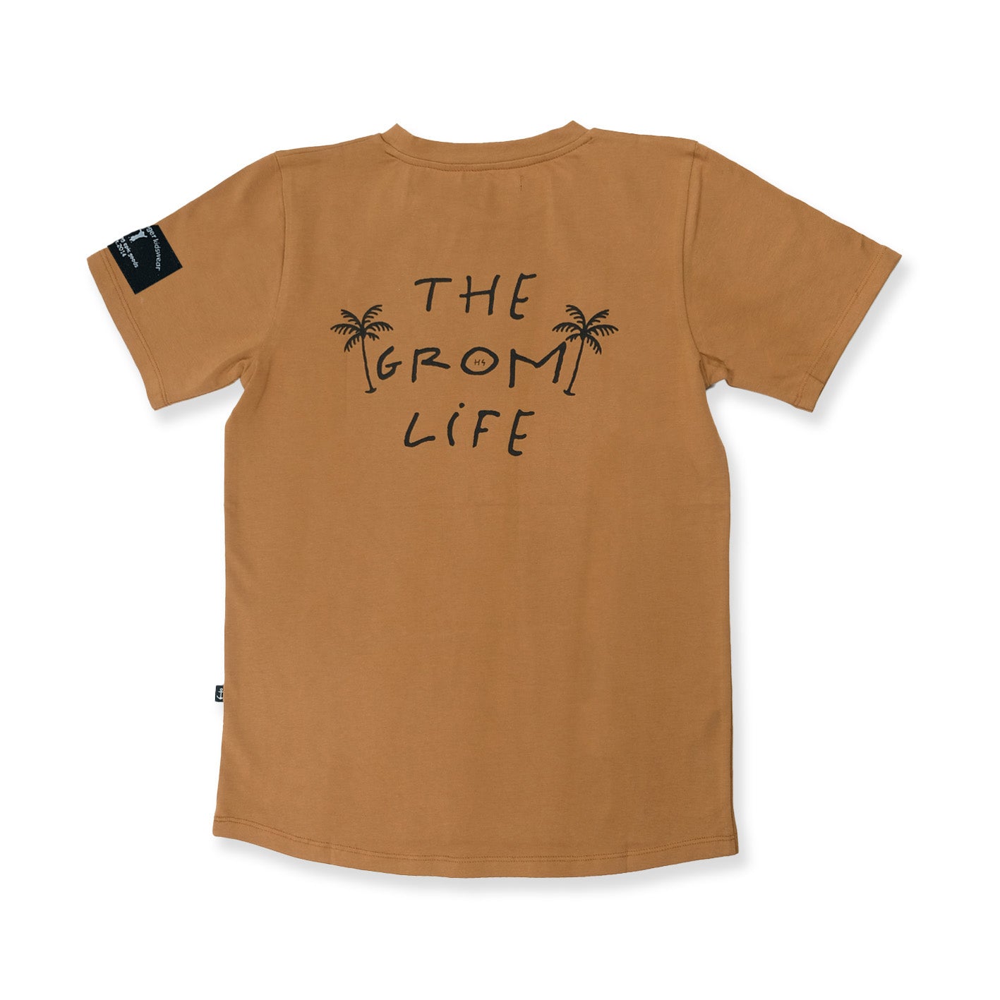 Grom Life' Scoop Tee - brown