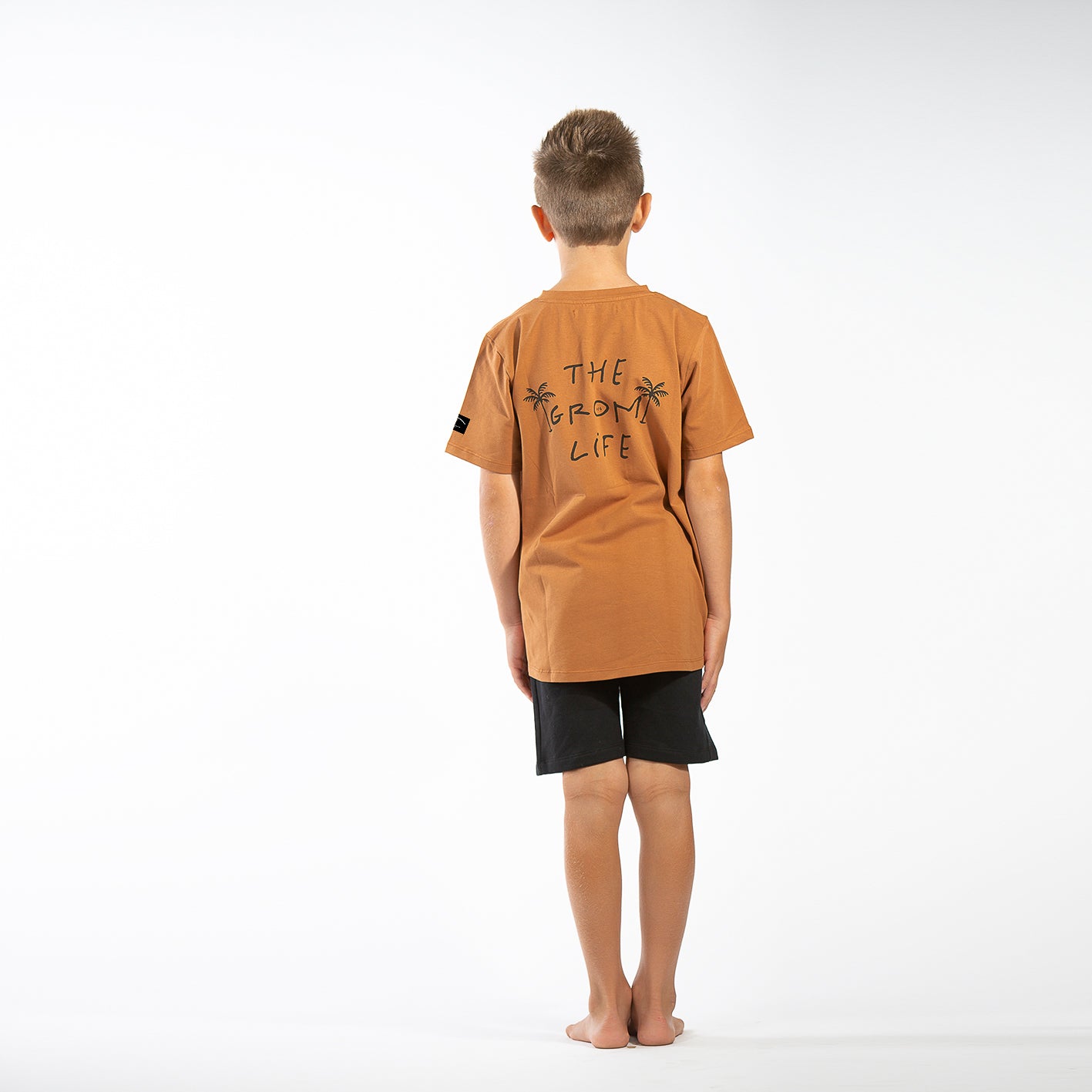 Grom Life' Scoop Tee - brown