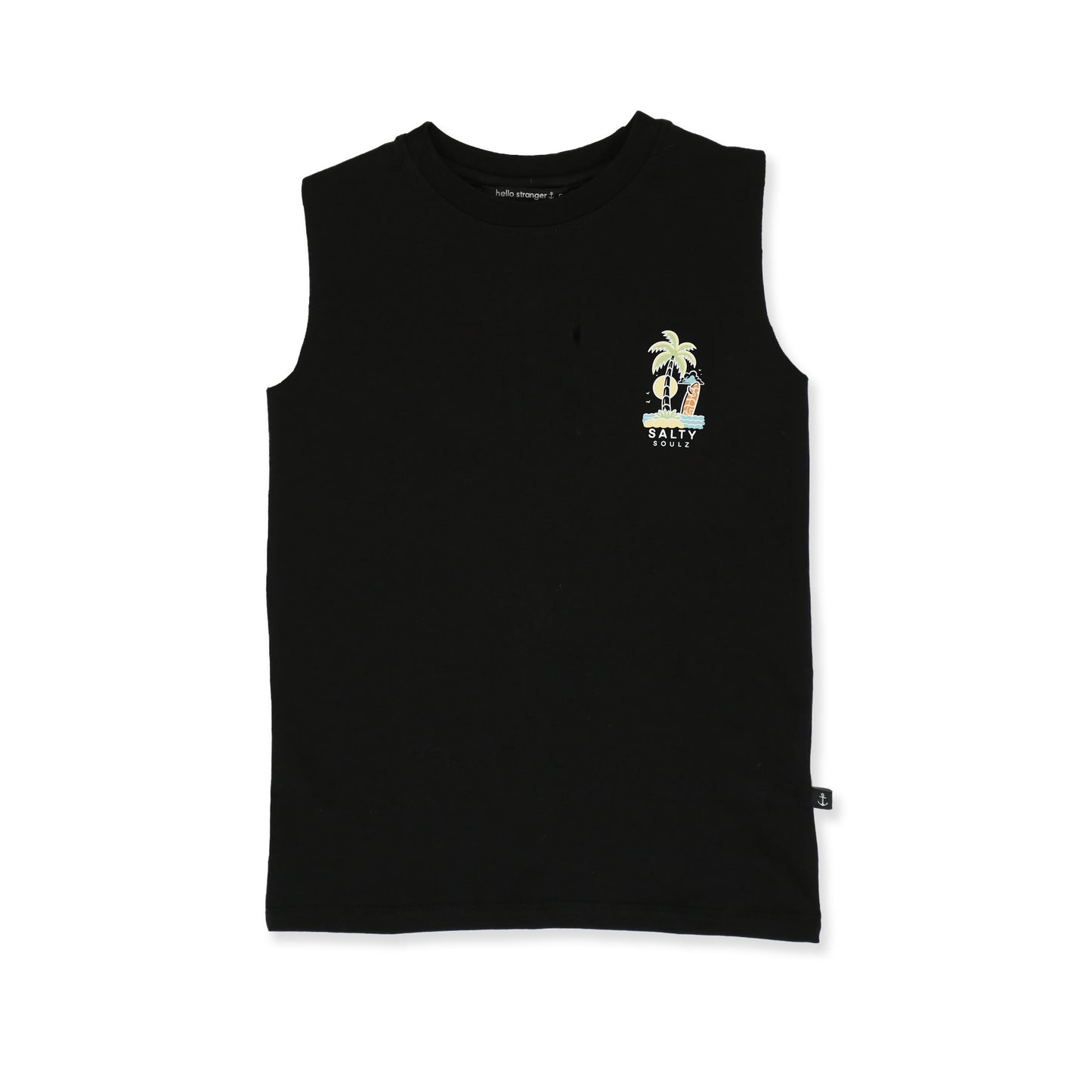 Salty Souls Muscle Tee - Black