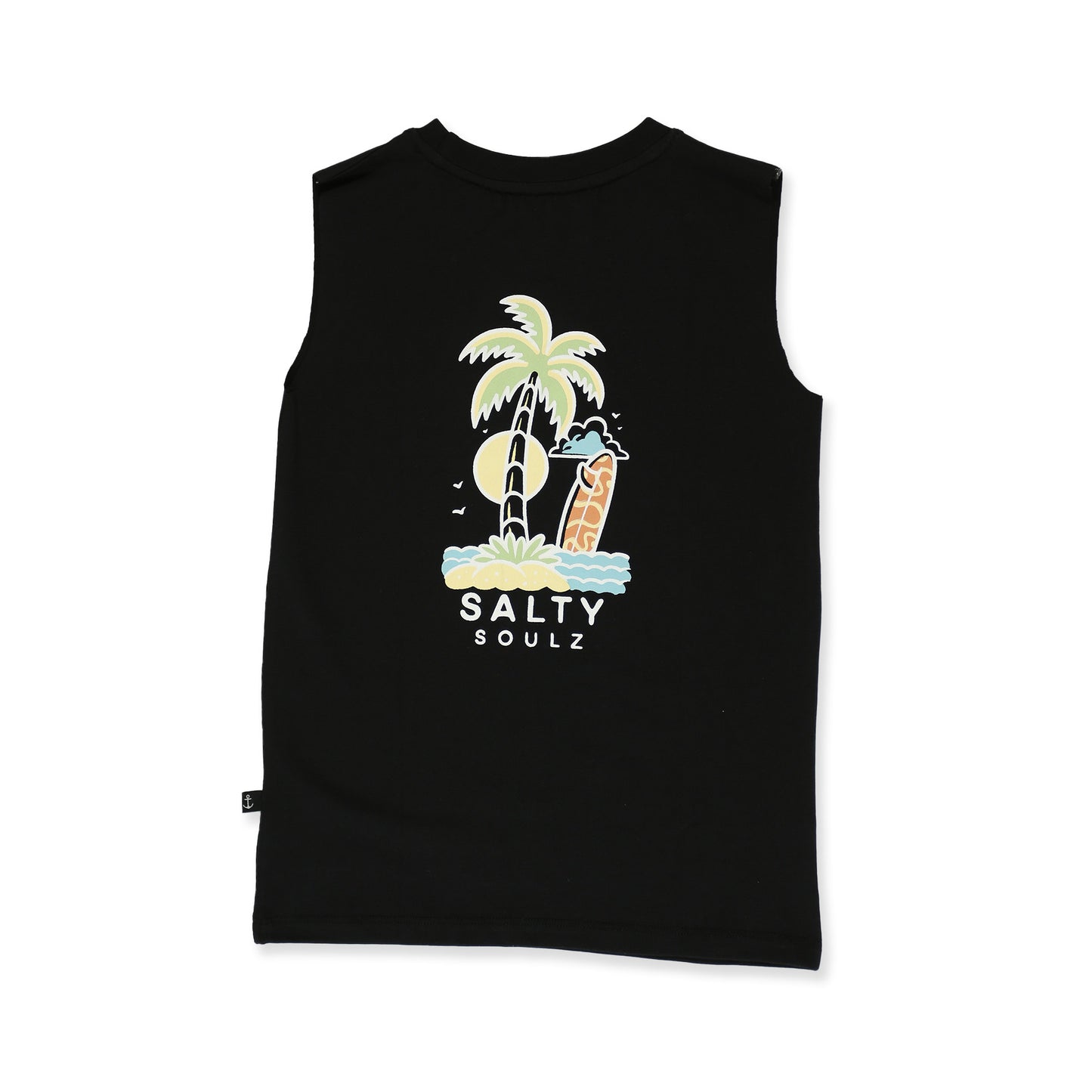 Salty Souls Muscle Tee - Black