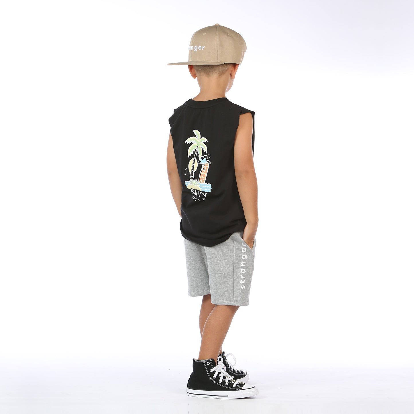 Salty Souls Muscle Tee - Black