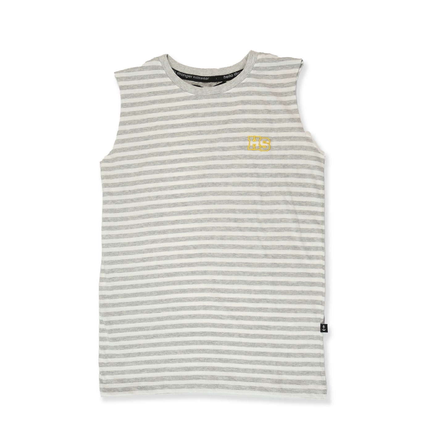 Muscle Tee - Grey Stripe