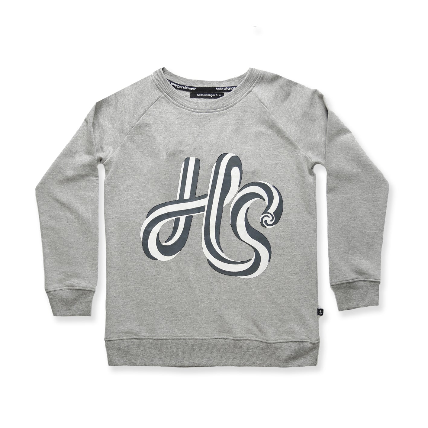 HS' raglan crew - grey