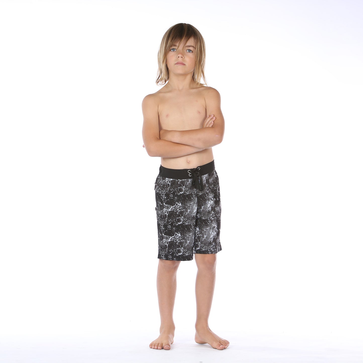Waves Long Board Short - Black Dye