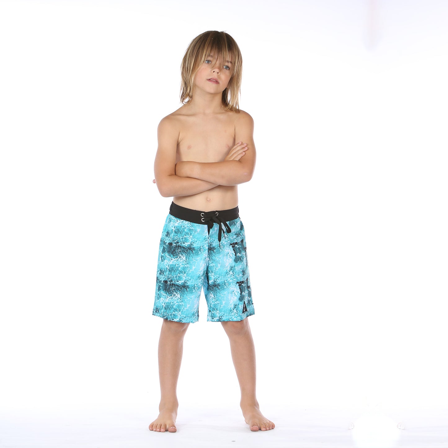 Waves Long Board Short - Ocean Dye