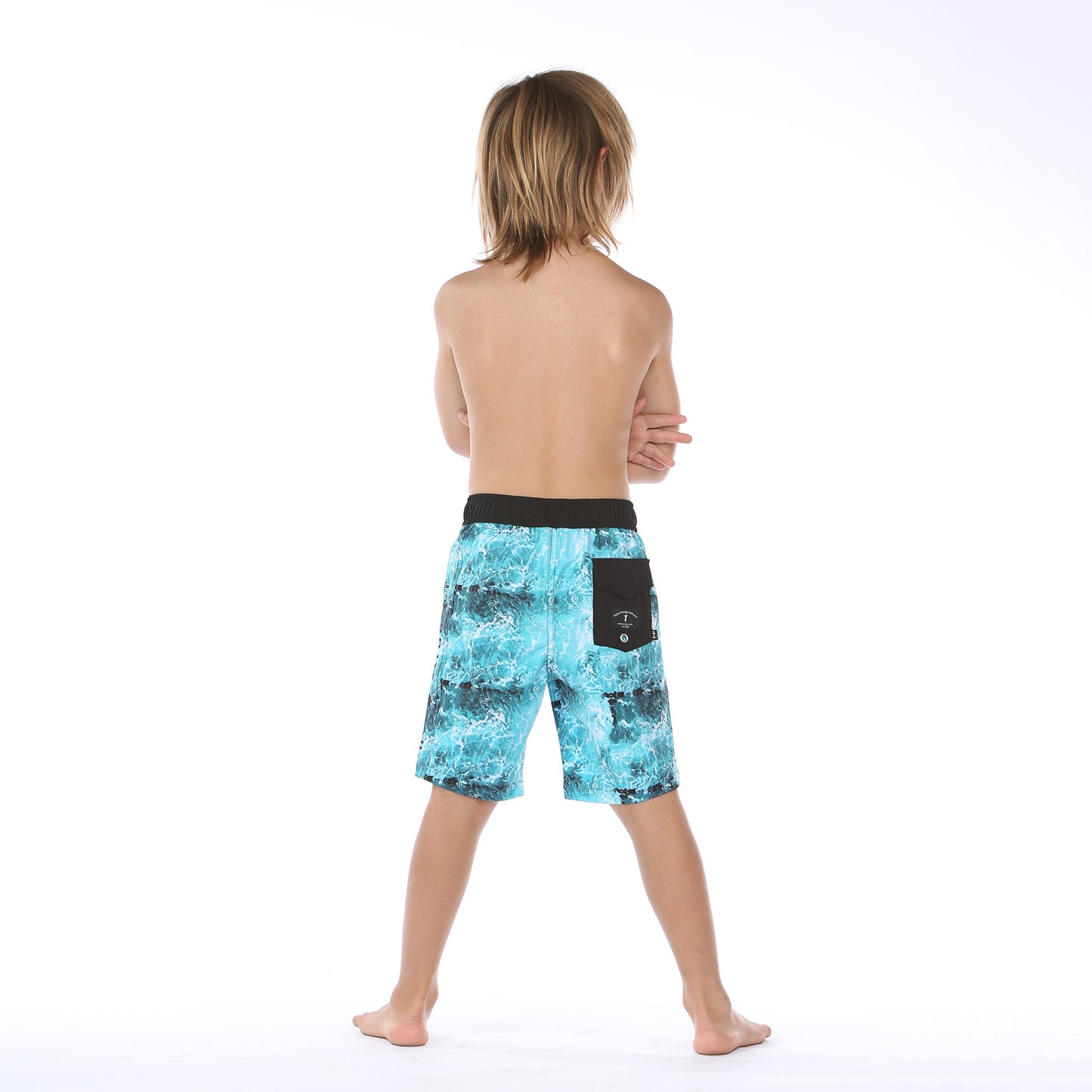 Waves Long Board Short - Ocean Dye