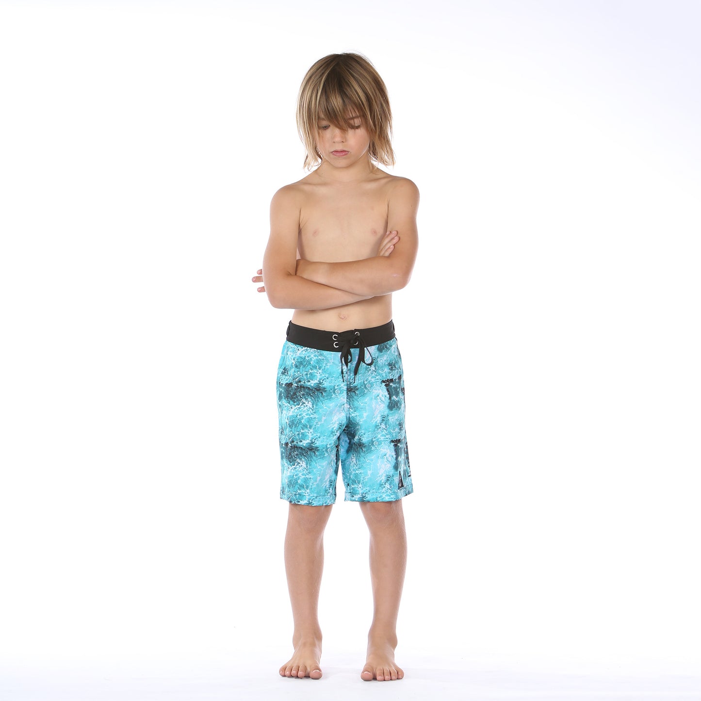 Waves Long Board Short - Ocean Dye