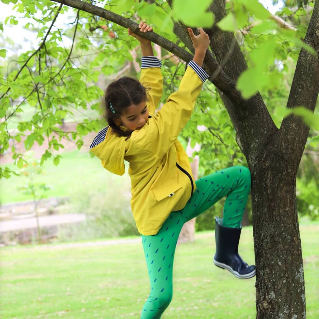 Yellow Zip Unisex Raincoat