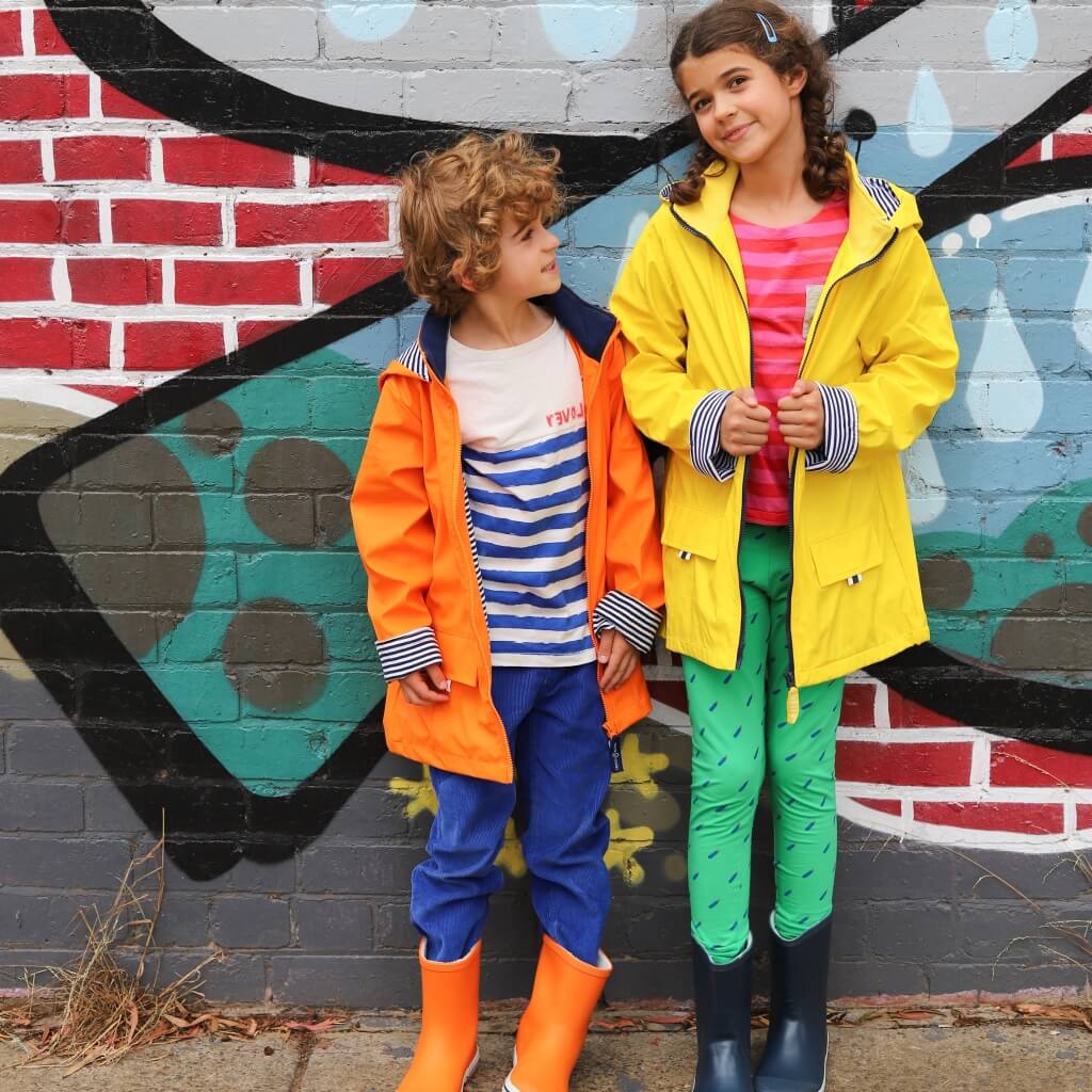 Yellow Zip Unisex Raincoat