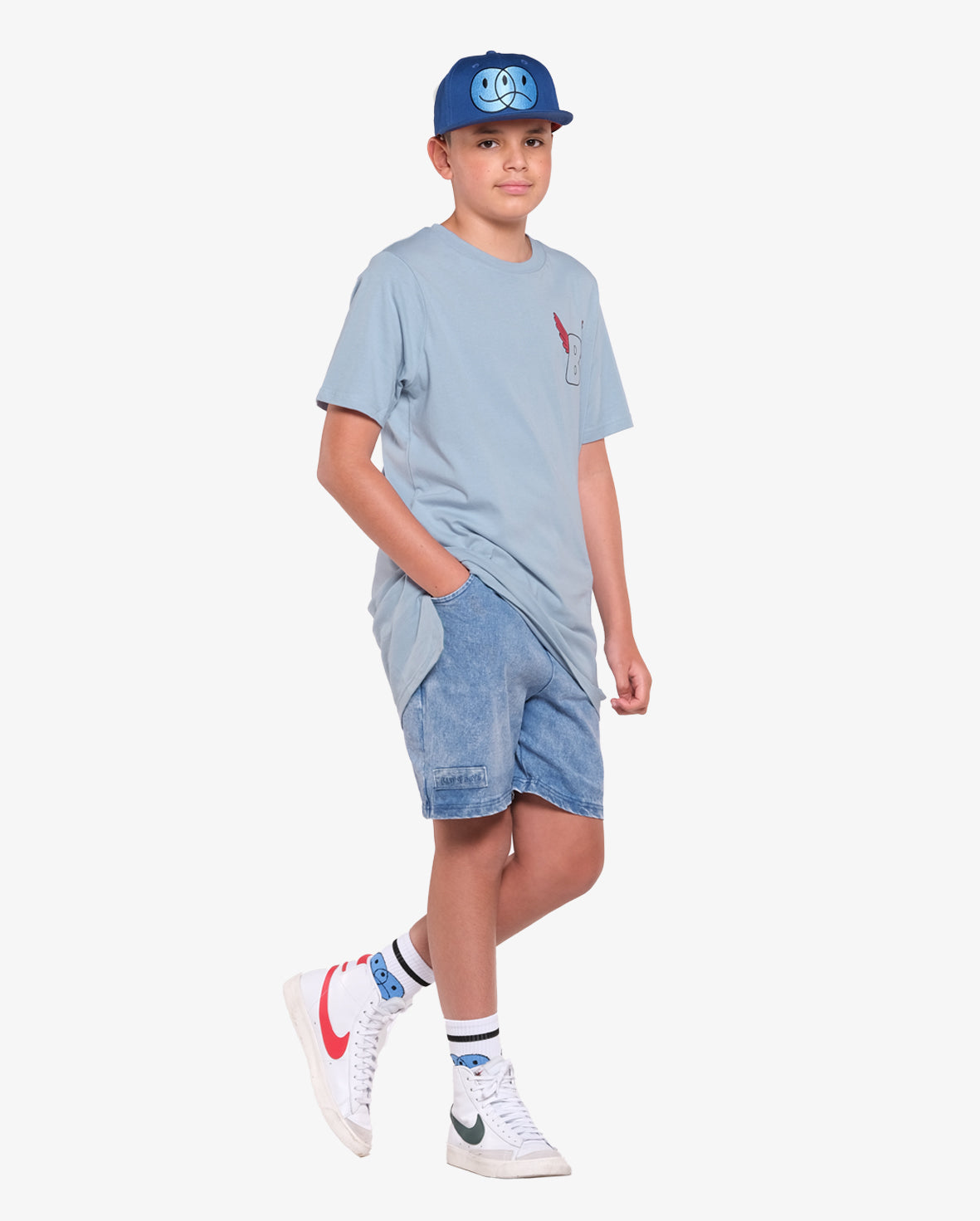 Shorts Acid Blue Denim