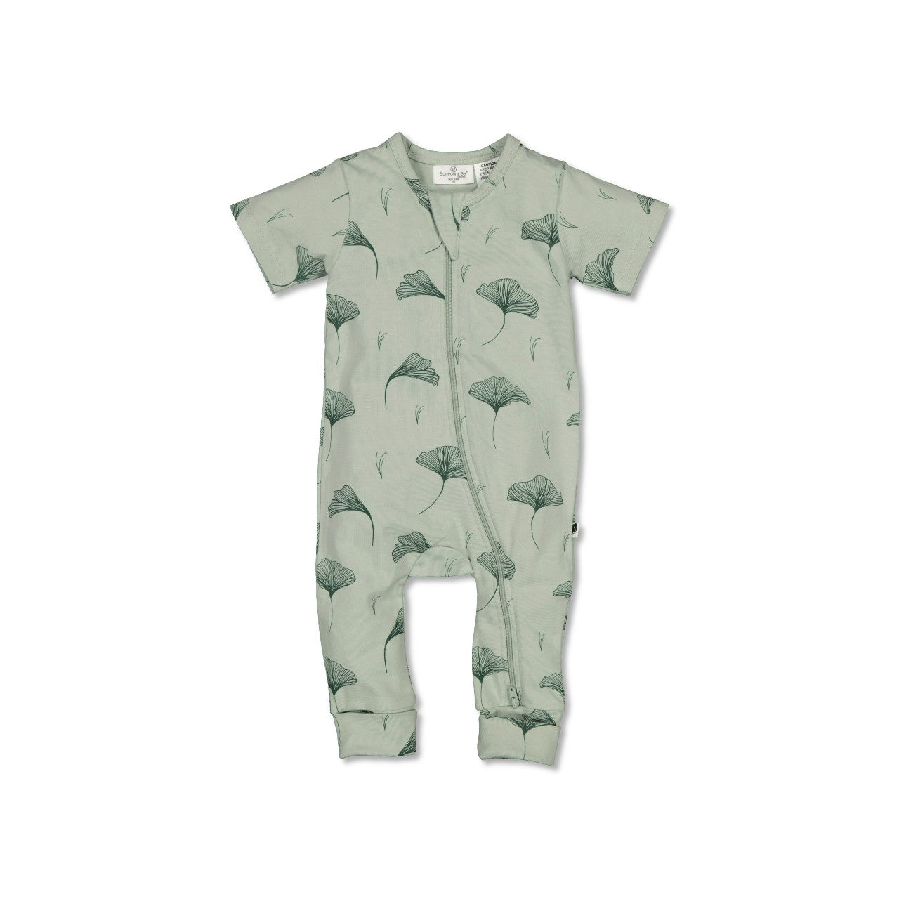 Short Sleeve Zip Suit - Gingko