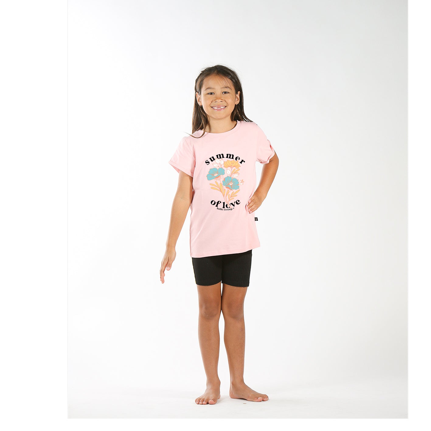 sol tee - peony pink