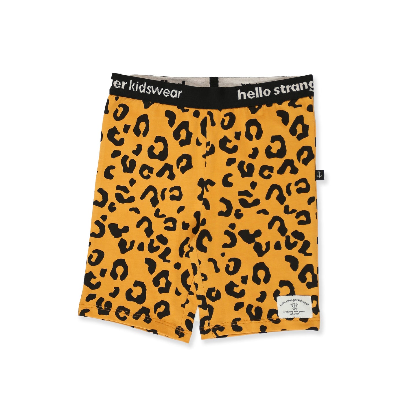 Bike Tights - Mustard Leopard