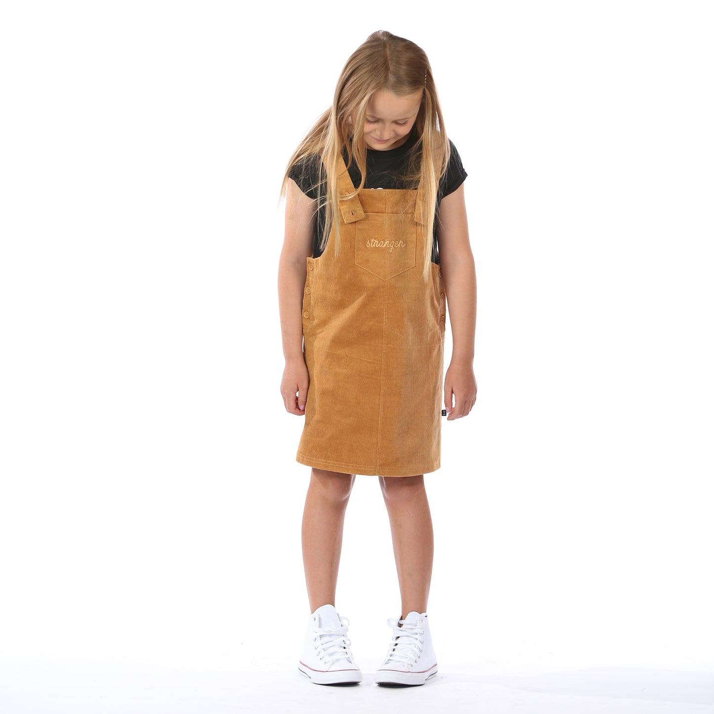 Girls Pinafore - Mustard