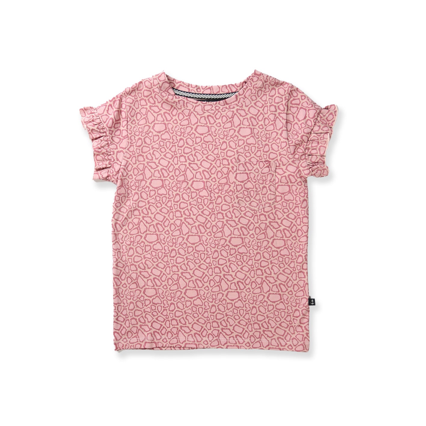 SS Ruffle Tee - Wild Pink