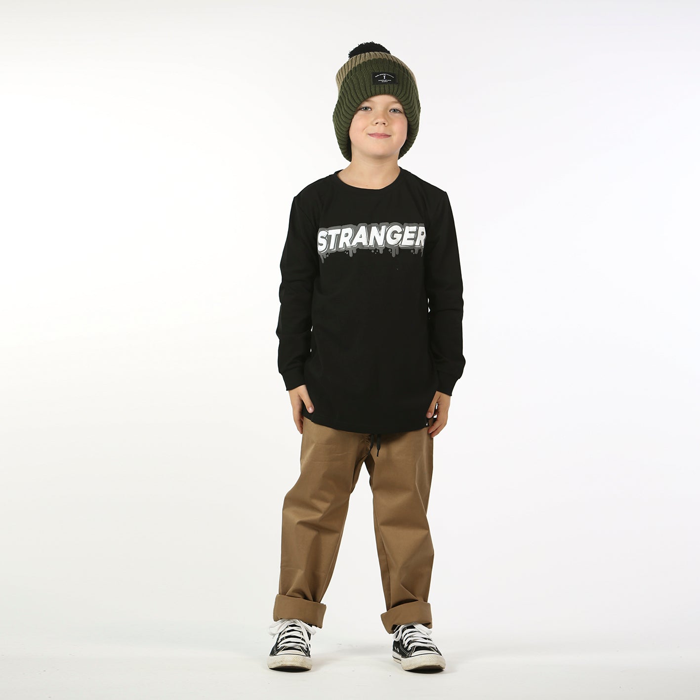 Stranger Long Sleeve Tee Black