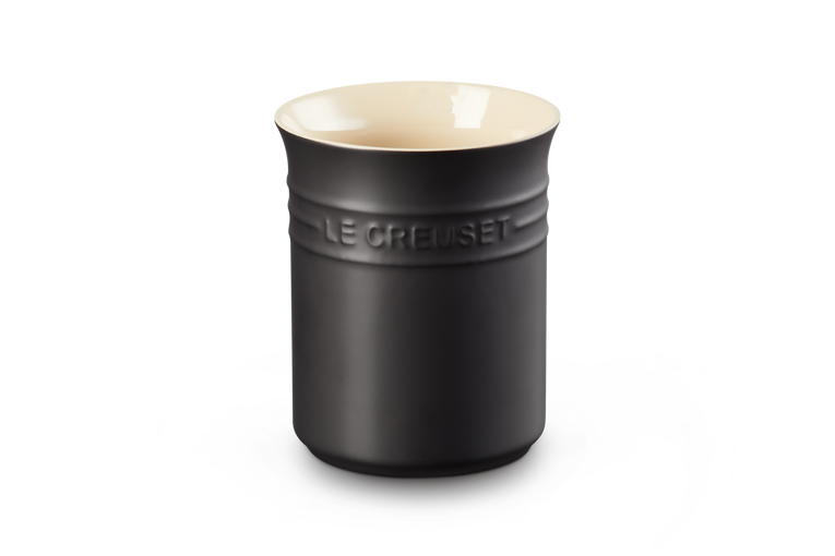 Small Utensil Jar Satin Black