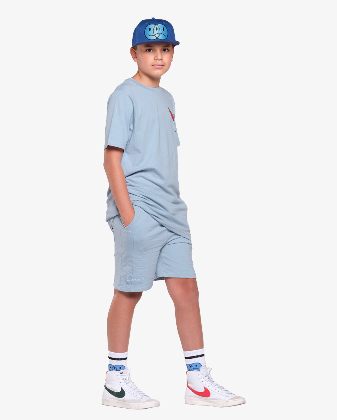 Shorts Front Seam Blue