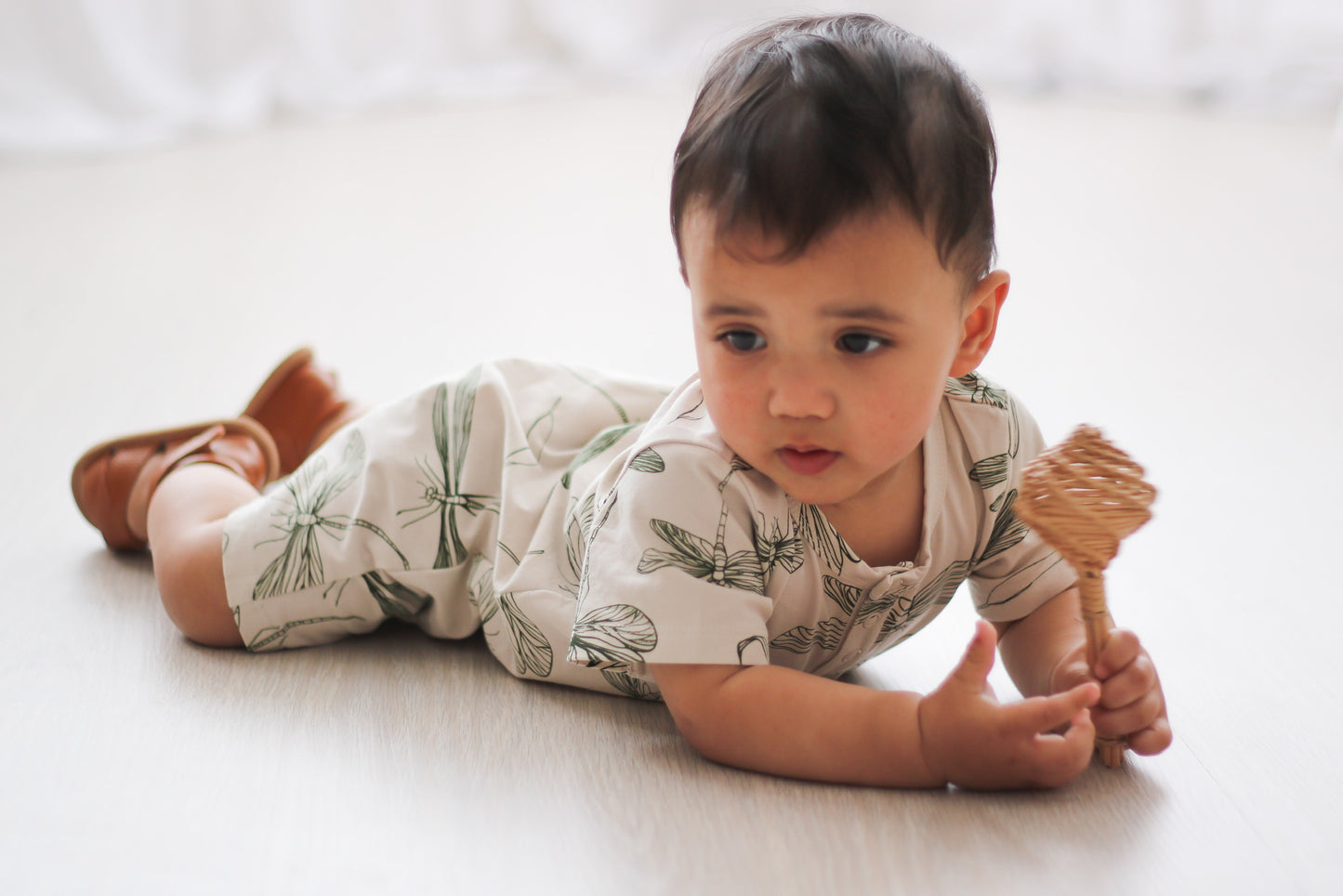 Short Sleeve Zip Suit - Dragonflies