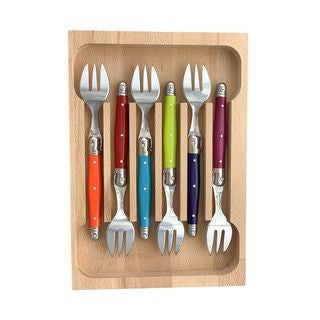Verdier Cake Fork Set6 Multi