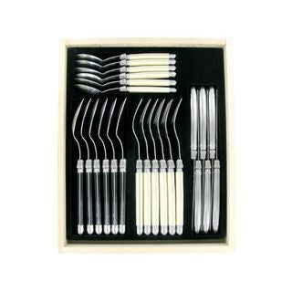 Verdier 24pc Set Ivory/SS/Blk
