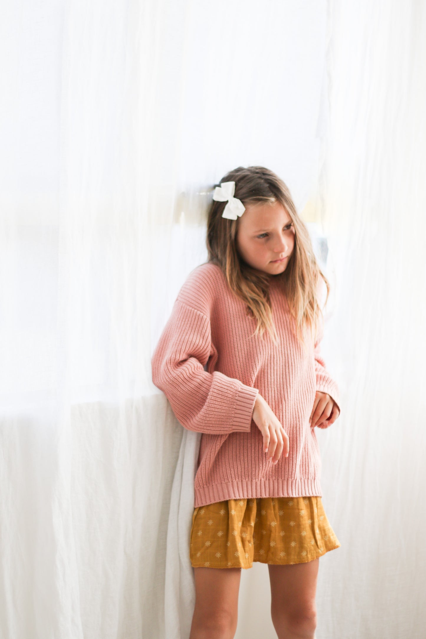 Slouch Sweater - Tan Pink