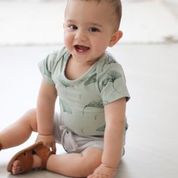 Short Sleeve Bodysuit - Gingko