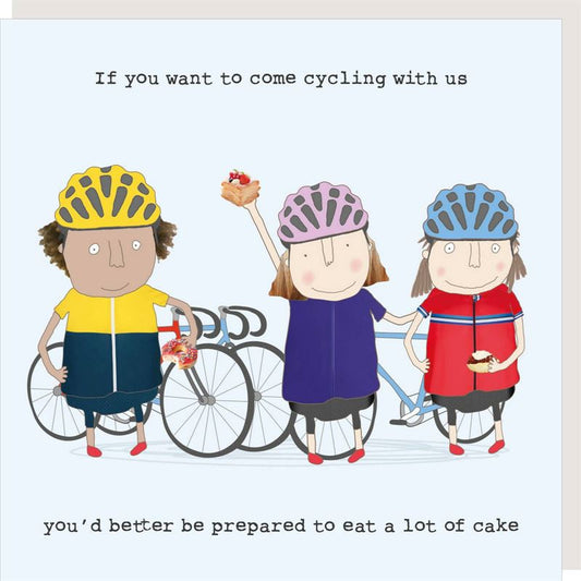 Card - Cycling Cake Girl