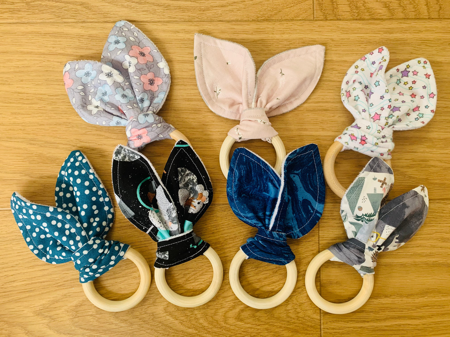 Bunny Ear Teething ring