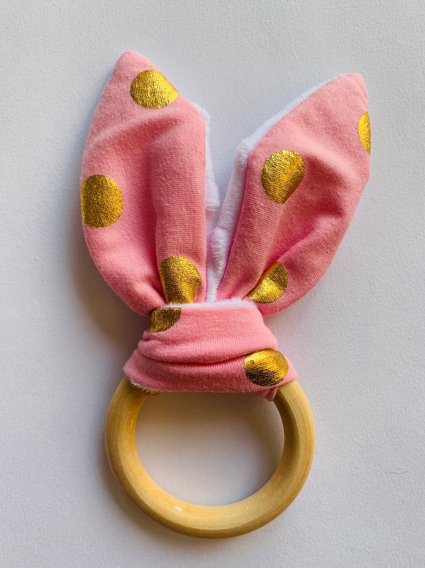 Bunny Ear Teething ring