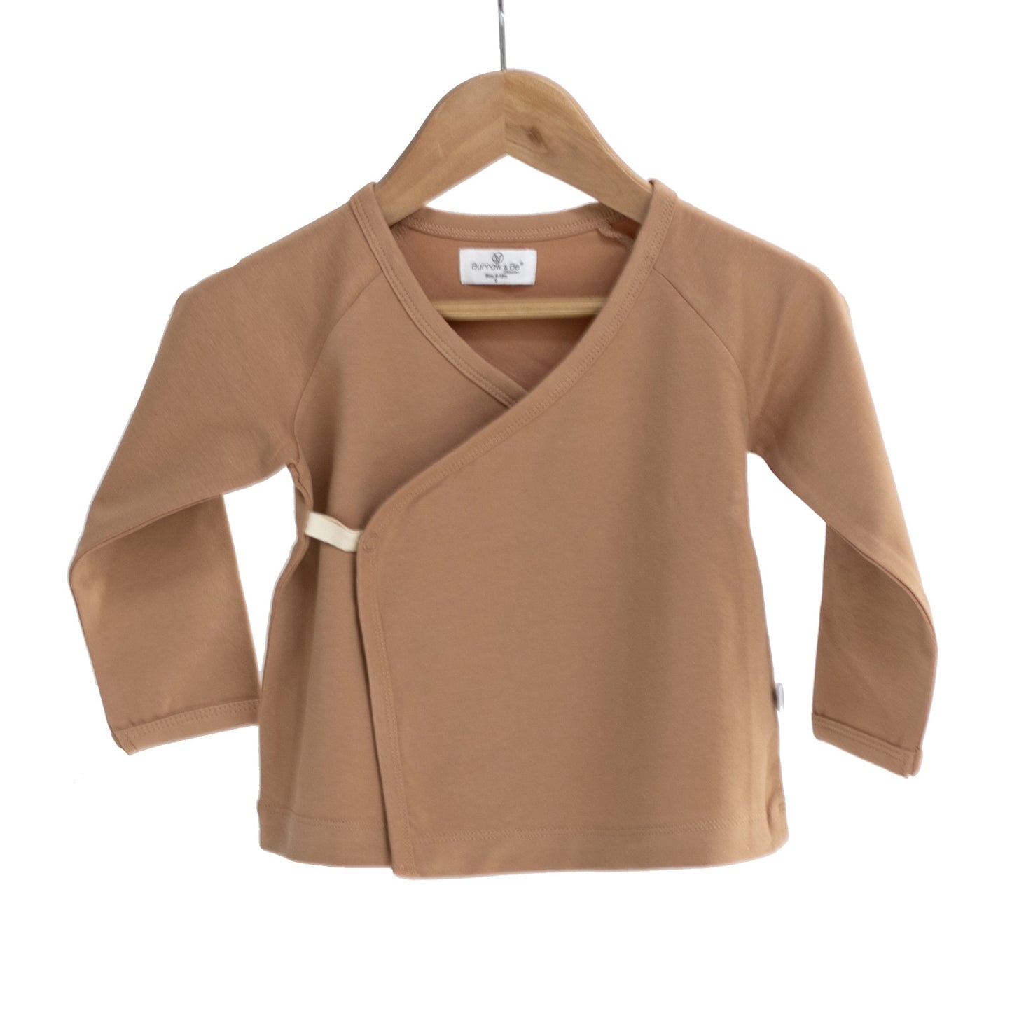 Essentials Kimono Top - Tawny Brown