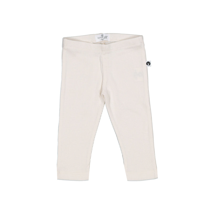 Rib Leggings - Natural