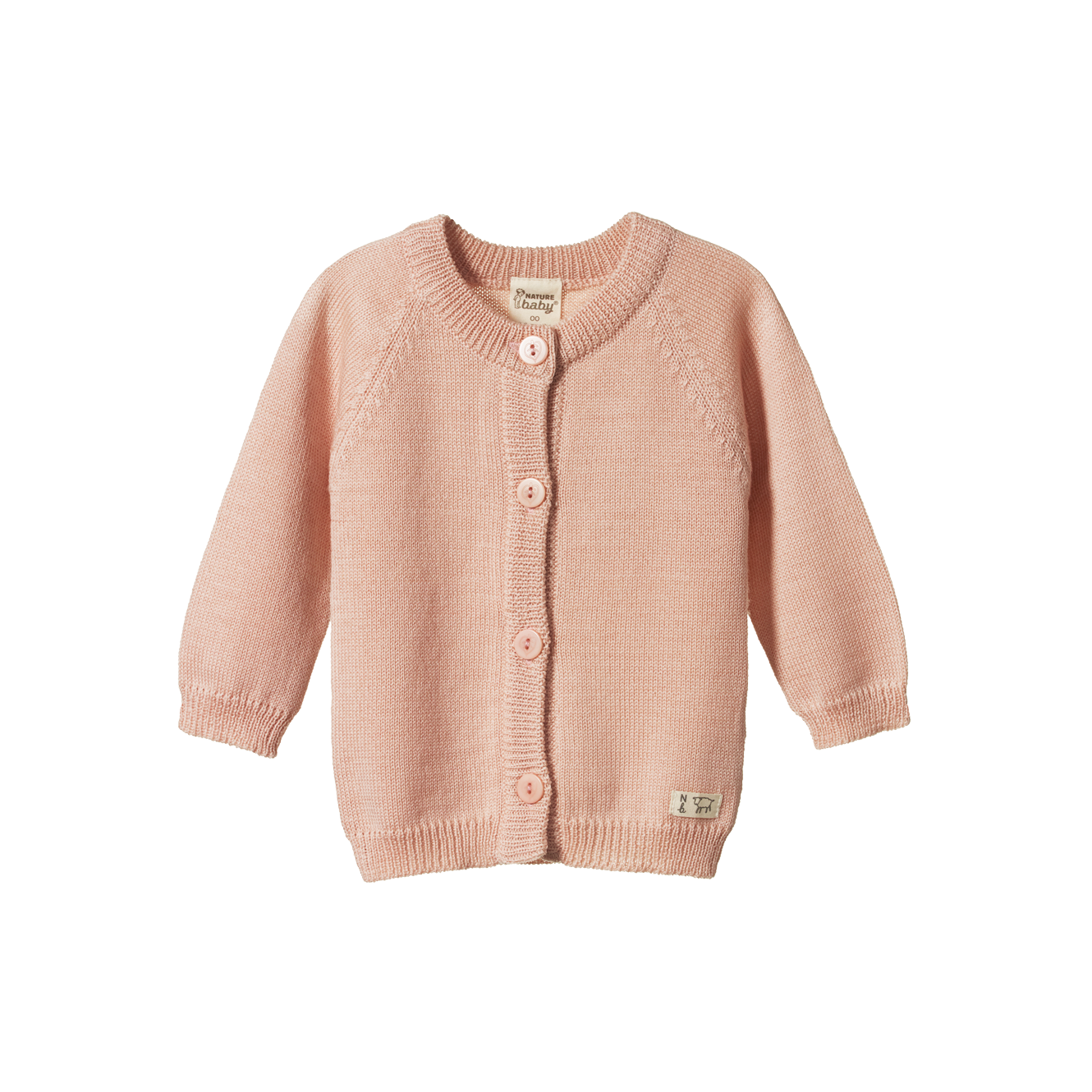 Merino Knit Cardigan Rose Dust