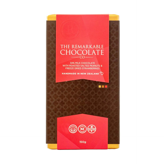 Block Milk Chocolate Salted Peanut & Strawberry