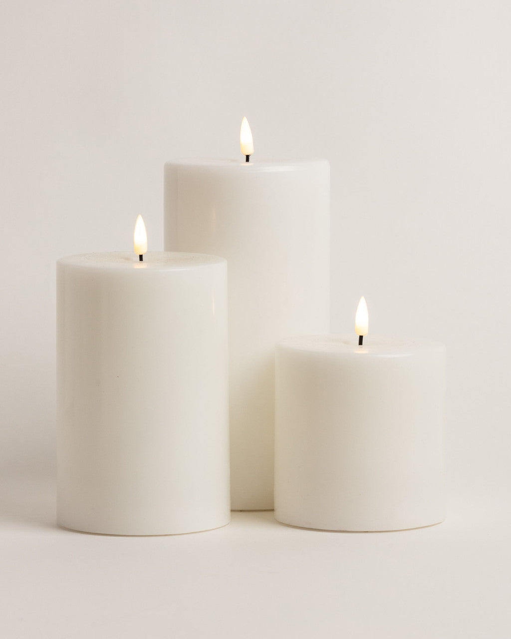 White LED Candle 10cm x 7.5cm