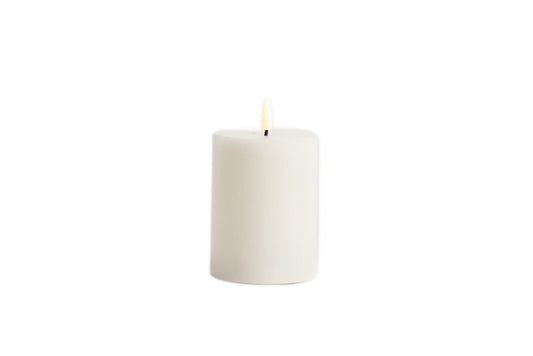 White LED Candle 10cm x 7.5cm