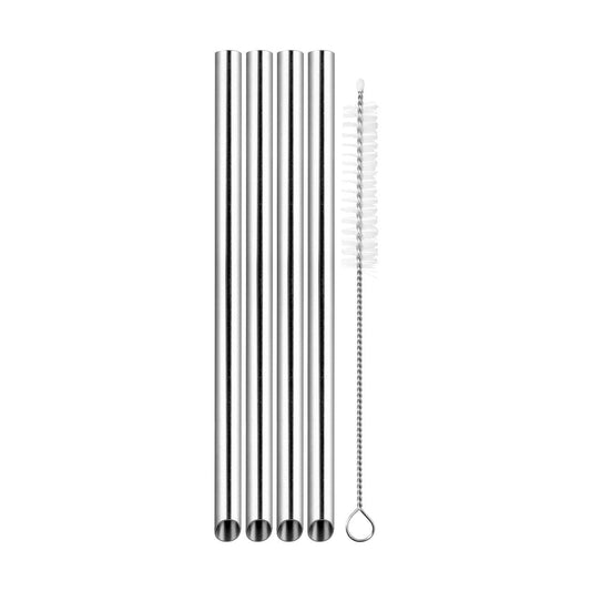 Stainless Bubble Tea Straws Set4