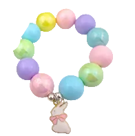 Charm Bracelet Bow Bunny