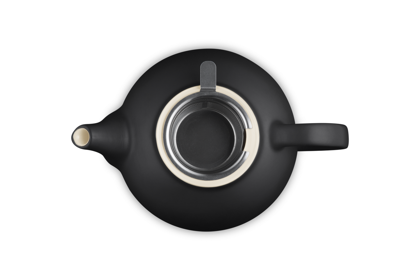 Teapot w Stainless Steel Infuser Matte Black