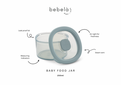 Baby Food Jar 250ml Set2 Sable