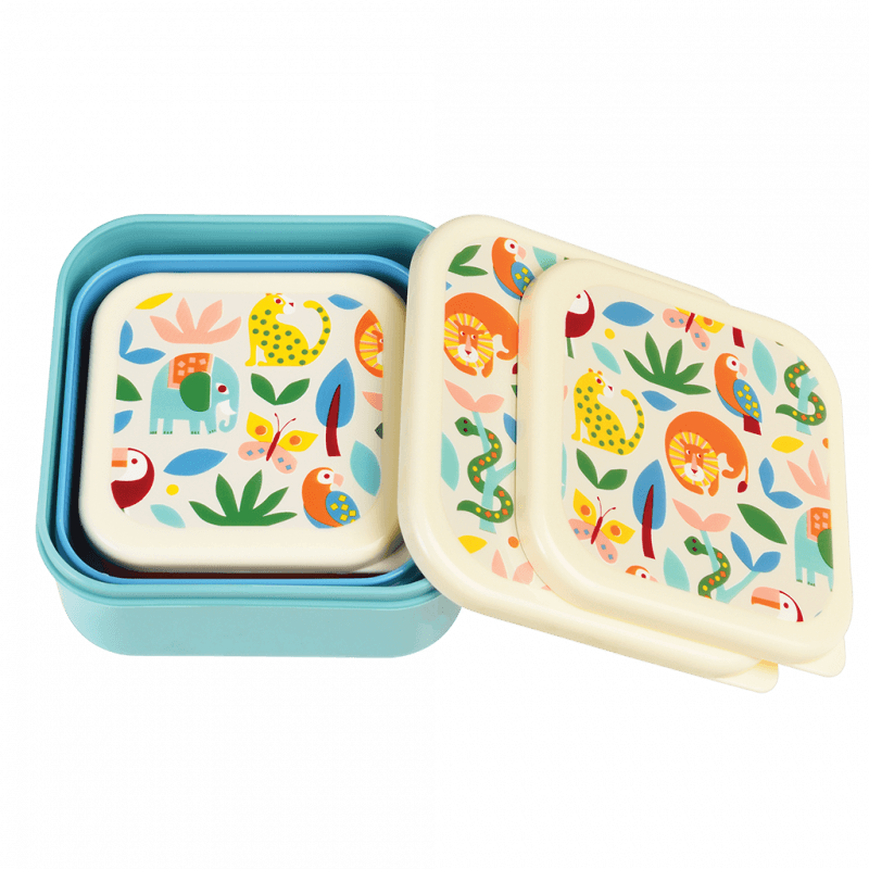 Snack Boxes, set of 3 - Wild Wonders