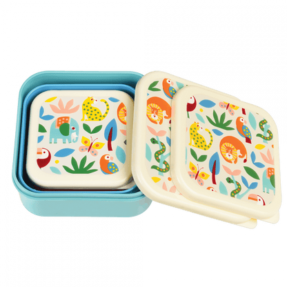 Snack Boxes, set of 3 - Wild Wonders