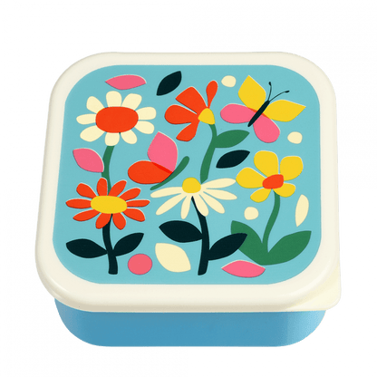 Snack Boxes, set of 3 - Butterfly Garden