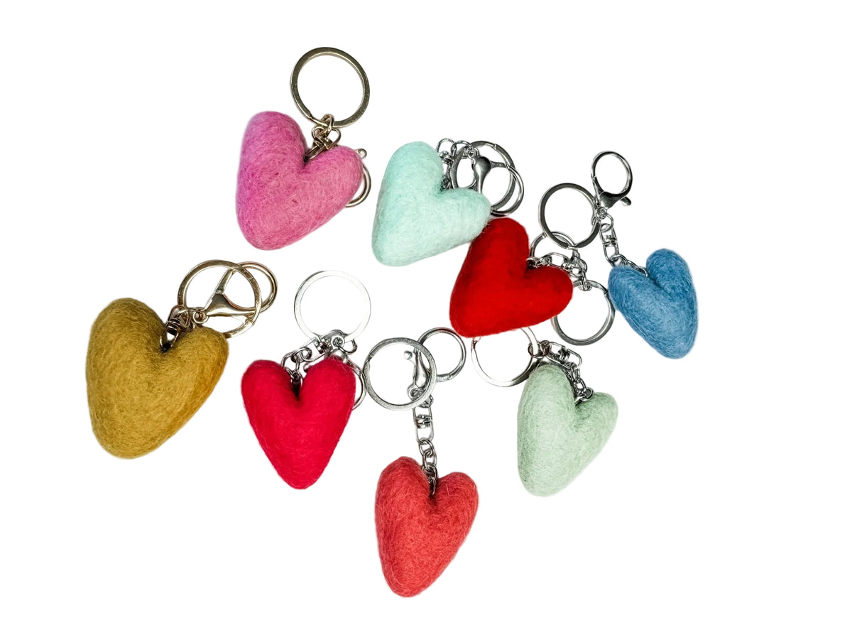 Keyrings Heart Red