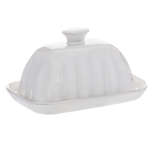 Butter Dish - Marguerite White